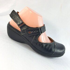 Unstructured Women's Y2K Mary Jane Shoes Black Leather Shoes  Size 8 M